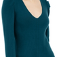 INC International Concepts Women's Puff Sleeve Sweater Tunic Green Size XX-Large