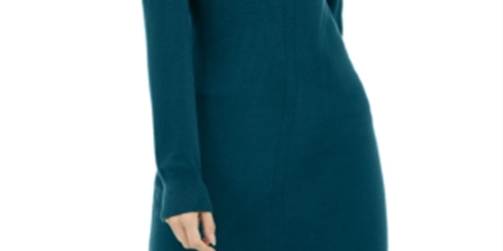 INC International Concepts Women's Puff Sleeve Sweater Tunic Green Size XX-Large