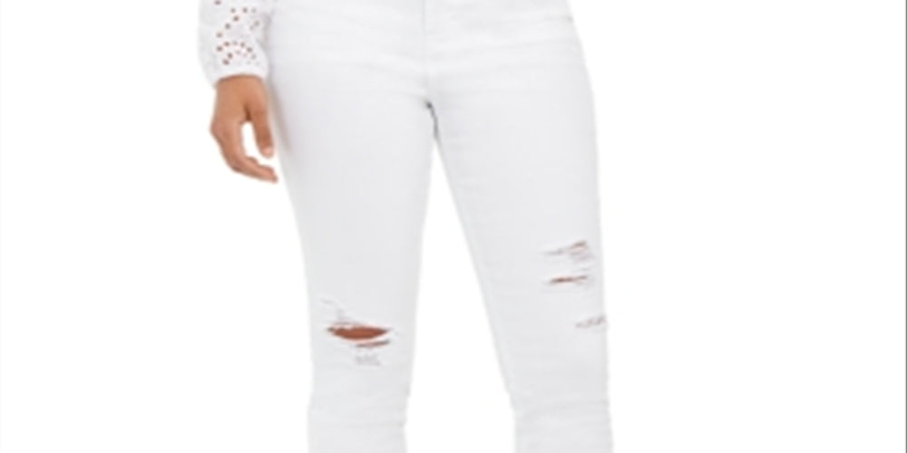 Style & Co Women's Skinny Ankle Jeans White Size 14