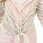 Style & Co Women's Stripe Front Tie Top Green Size Small