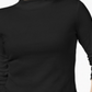 Charter Club Women's Knit Top Mock Neck 3/4 Sleeve Black Size XX-Large