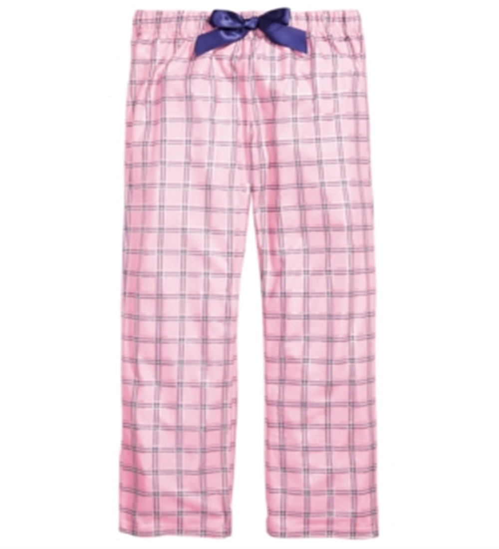 Max & Olivia Little & Big Girl's Plaid Pajama Pants Pink Size M