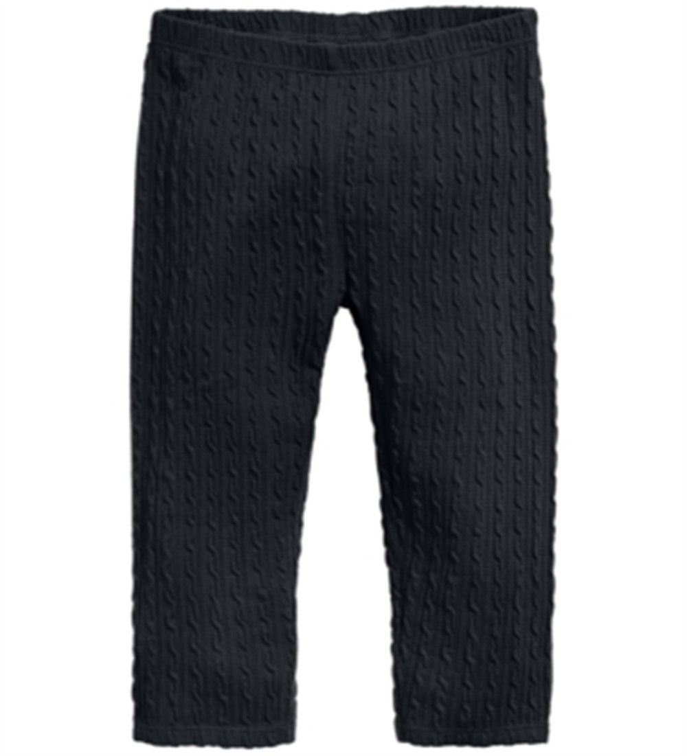 First Impressions Baby Girl's Textured Leggings Black Size 24MOS