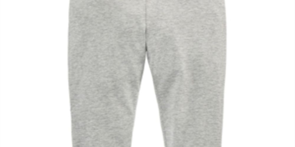 Epic Threads Toddler Girl's Border Print Leggings Gray Size 4T