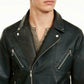 INC International Concepts Men's Motorcycle Washed Faux Leather Belted Jacket Green Size XX-Large