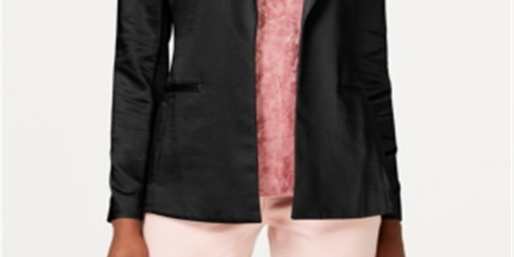 INC International Concepts Women's Classic Fit Blazer Black Petite L