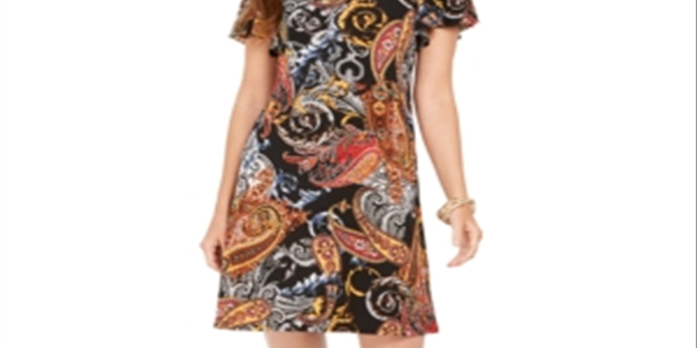 MSK Women's Cold Shoulder Sheath Dress Yellow Size Petite Large