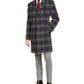 Tommy Hilfiger Men's Addison Wool Blend Modern Fit Top Coat Gray Size 44