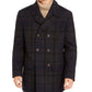 Ralph Lauren Men's Coat Overcoat Double Breast Black Size 44