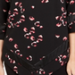 Alfani Women's Printed Point Hem Tunic Black Size Petite S