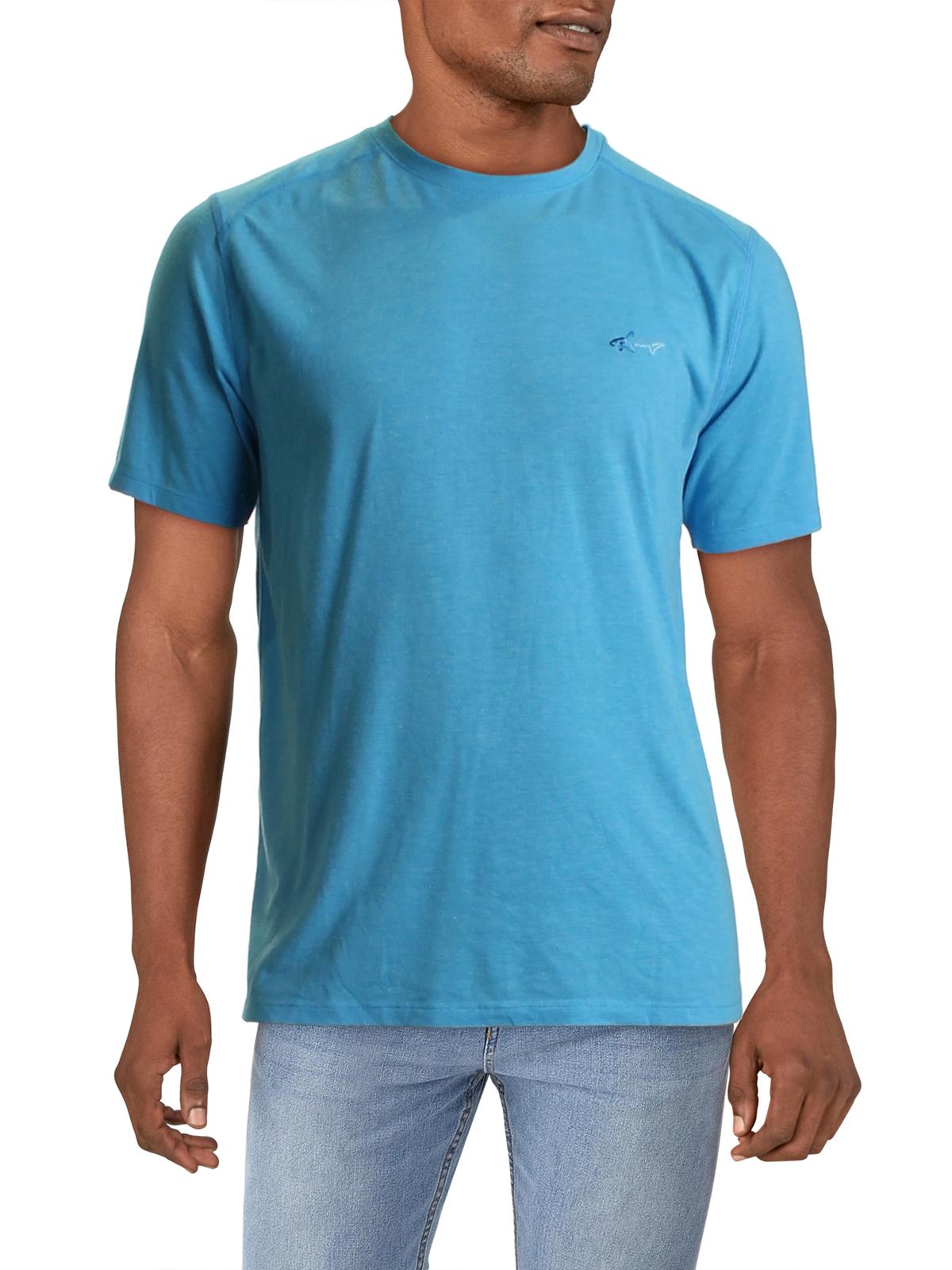 Attack Life Men's Crew Neck Performance Logo T-Shirt Blue Size Medium