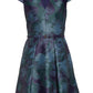 Vince Camuto Women's Belted Floral Print Fit & Flare Dress Blue Size 14