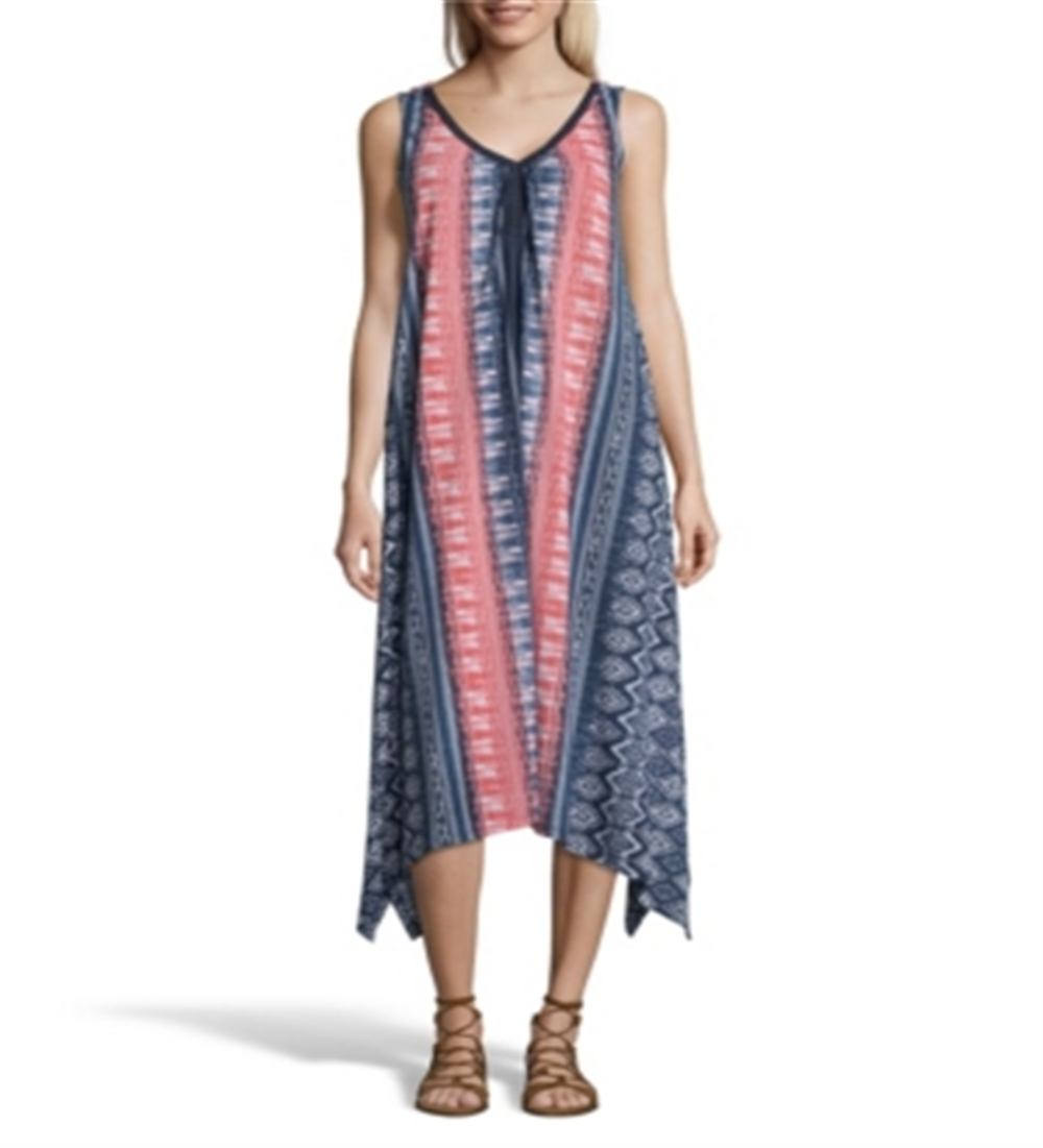 John Paul Richard Women's Printed Knit Dress Pink Size Medium