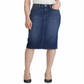 Ralph Lauren Women's Curvy Sculpted Denim Skirt Blue Size 8