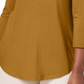 JM Collection Women's Three Quarter Sleeve Top Mustard Size Petite XL