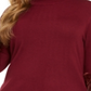 Alfani Women's Plus Faux Fur Cuff Tunic Mock Turtleneck Sweater Red Size 3X