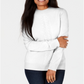 Karen Scott Women's Cable Knit Crewneck Sweater White Size Petite L