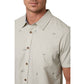 O'Neill Men's Reel Life Short Sleeve Button Down Shirt -Gray Size M