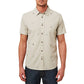 O'Neill Men's Reel Life Short Sleeve Button Down Shirt -Gray Size M