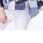 Alfani Women's Printed Angel Sleeve Top Blue Size Petite Medium