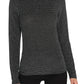 Sanctuary Women's Over the Rainbow Metallic Knit Top Black Size X-Small