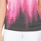 JM Collection Women's Printed Dolman Sleeve Grommet Top Purple Size Small