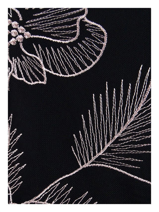 Alfani Women's Embroidered Flounce Sleeve Top Black Size Petite Large