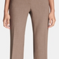 Calvin Klein Women's Zippered Pocketed Wear to Work Straight Leg Pants Brown Size 8 Petite
