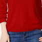 Karen Scott Women's Zip Back Mock Neck Sweater Red Size X-Large