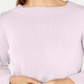 Karen Scott Women's Bateau Neck Long Sleeve Sweater Pink Size X-Small