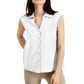 Alfani Women's Sleeveless Blouse White Size X-Small