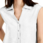 Alfani Women's Sleeveless Blouse White Size X-Small