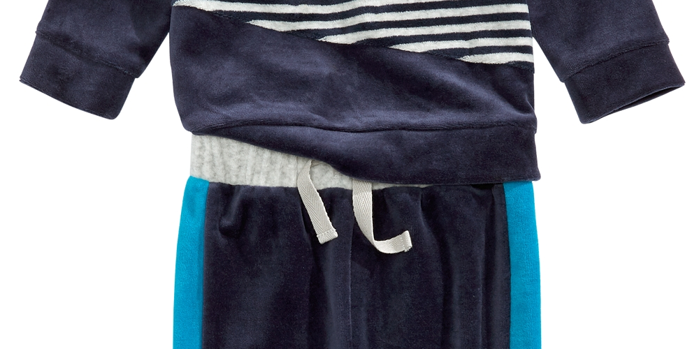 First Impressions Infant Boy's Colorblocked Sweatshirt Blue Teal Size 18M