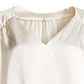 Joie Women's Ankita Satin V Neck Blouse White Size X-Small