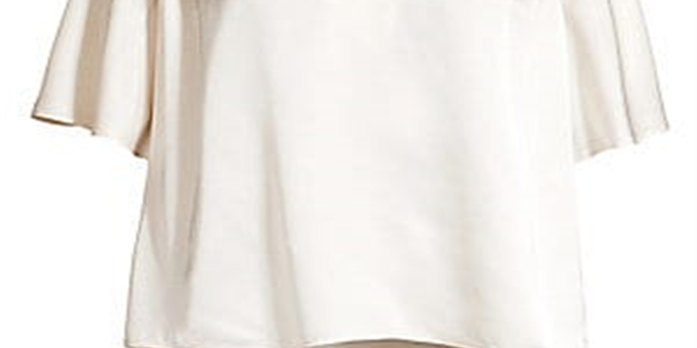 Joie Women's Ankita Satin V Neck Blouse White Size X-Small