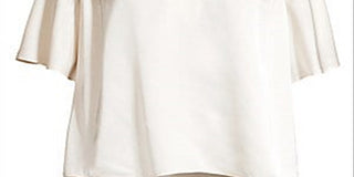 Joie Women's Ankita Satin V Neck Blouse White Size X-Small