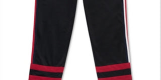 Tommy Hilfiger Big Boy's Evan Pieced Stripe Track Pants Black Size XL