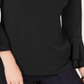 Charter Club Women's Bell Sleeve Keyhole Top Black Size Large