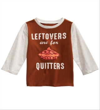 First Impressions Baby Boy's Colorblocked Leftovers T-Shirt Brown Size 12MOS