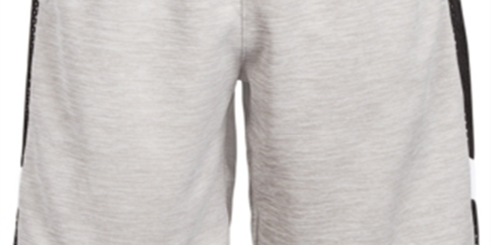 Ideology Big Boy's Mesh Inset Shorts Gray Size Medium