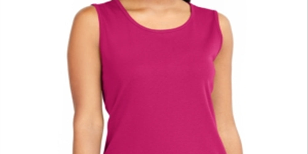 Karen Scott Women's Cotton Tank Top Chocolate Size X-Large