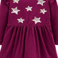 Carter's Toddler Girl's Sequin Stars Jersey Dress Purple Size 4T