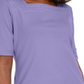 Karen Scott Women's Cotton Eyelet Trim Top Purple Size Small