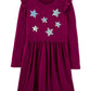 Carter's Little & Big Girls Sequin-Stars Jersey Dress Purple Size 8