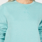 Karen Scott Women's Long Sleeve Crewneck Sweatshirt Blue Size X-Small