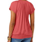 JM Collection Women's Blouson T-Shirt Red Size Small