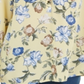Charter Club Women's Floral Print Georgette Blouse Yellow Size Small