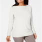 Karen Scott Women's Cotton Boat Neck Sweater White Size X-Small
