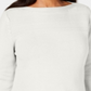 Karen Scott Women's Cotton Boat Neck Sweater White Size X-Small