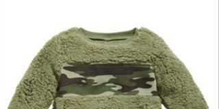 First Impressions Baby Boy's Fuzzy Camo Sweatshirt Green Size 24MOS